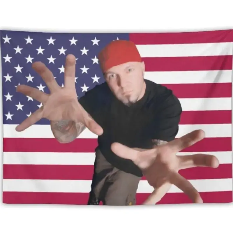 Fred Durst American Flag Print Tapestry - 3x5 FT Smooth Lightweight Polyester, Vibrant Print Rock Theme Wall Decor, Living Room & Bedroom Home Decor Hanging Accessory, Living Room Decor