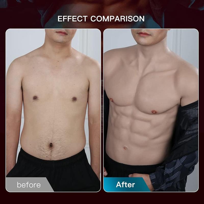Silicone Muscle Suit for Men - Realistic Chest Plate KUMIHO Fake Abs Oil-Free Muscle HoodieStretchable Coy & splaHalloween Costume Skin-Friendly Fits Transgender & Daily Wear Formal & Matching Tops Silicone Muscle Suit for Men - Realistic Chest Plate KUMIHO Fake Abs Oil-Free Muscle HoodieStretchable Coy & splaHalloween Costume Skin-Friendly Fits Transgender & Daily Wear Formal & Matching Tops