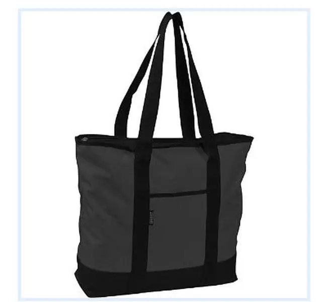 212 MAIN Everest 1002DS-BK Spacious Shopper Tote - Casual Commuter Bag, Travel Bag with Secure Zip Closure for Everyday Use