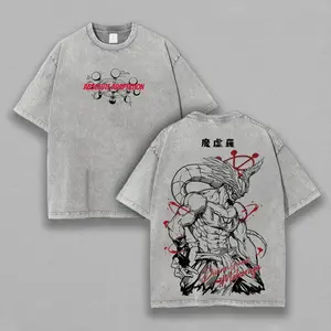 Jujutsu Kaisen Mahoraga Printed Unisex Washed T-Shirt a5