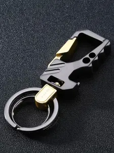 Service Keychain Set, Heavy Duty Keychain, Stainless Steel Bottle Opener, Durable Car Keys Holder, Father's Day Gift, Ideal for Outdoor Hiking & Camping