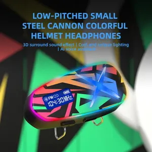 2026 New Popular Graffiti Helmet Bluetooth Speaker 4-Person Intercom Shared Music IP65 Waterproof Long Battery Life 3D Surround Stereo