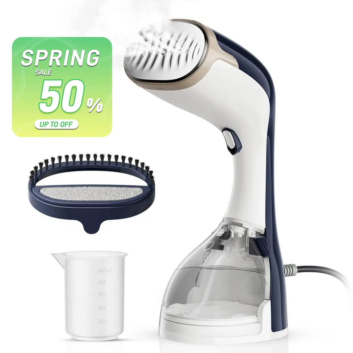 Travel Steam Iron,1200W Portable Steam Iron For All Fabrics,30 Seconds Heat Up, Fast Wrinkle Removal,300ml Handheld Garment Steam Iron For Home,Office