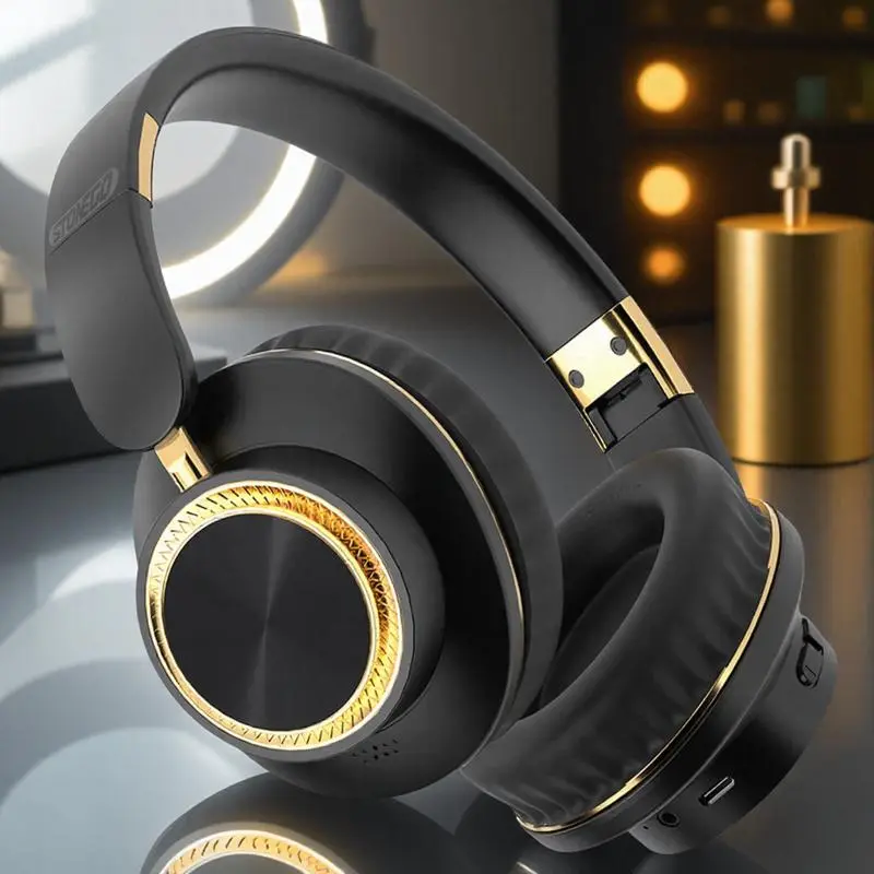 Wireless Foldable High Quality Headphones, Bluetooth-compatible 5 Stable Connection, 40mm Large Speaker Stereo Bass, Long Battery Life, Soft Breathable Earmuffs, Built-In Microphone