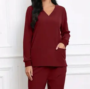Long Sleeve Custom Scrub Tops