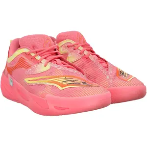 Josh Giddey Chicago Bulls Autographed Player-Worn Pink and Yellow Puma Shoes from the 2025-26 NBA Season - Fanatics Authentic Certified