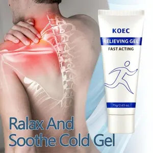 KOEC  Soothing Cooling Gel 100g, RelievingBody Gel, Cooling with Menthol andFrankincense, Helps Relieve Muscle TensionRelax your waist, legs, knees, shoulders and neckto relieve fatigue