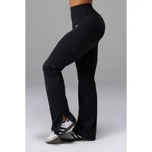 Tempo High Waisted Split Hem Leggings