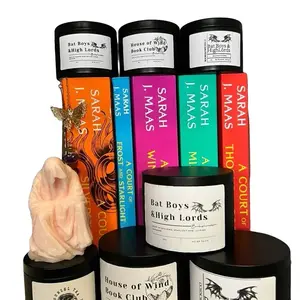 ACOTAR Candle bookish themed candle wooden wicks