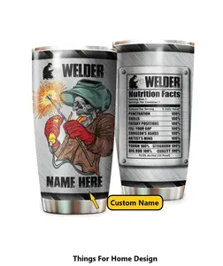 Welder Nutrition Facts Tumbler, Custom Welder Tumbler, Gift For Welder, Torch Gift, Gifts for Mechanics, Welder Gifts For Men, Welding Gift
