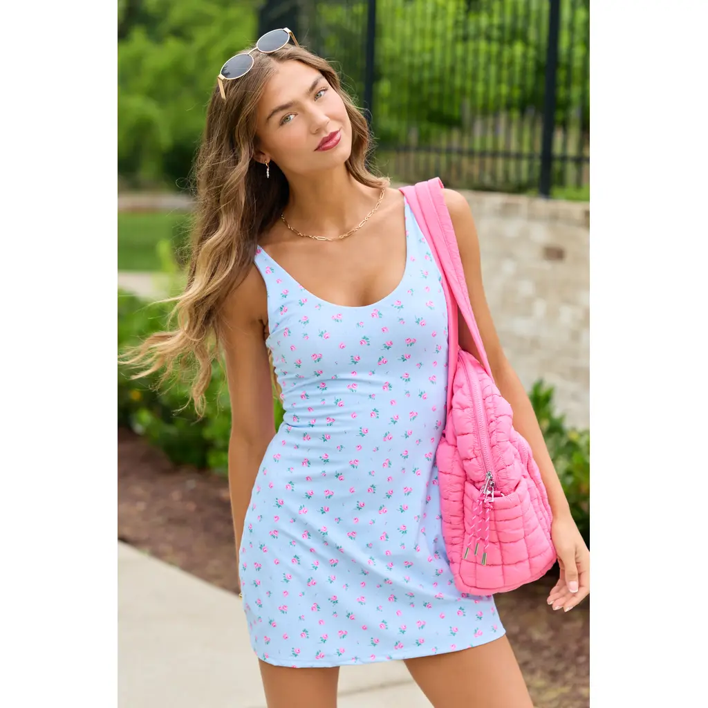 Active Vibe Blue Rose Active Dress