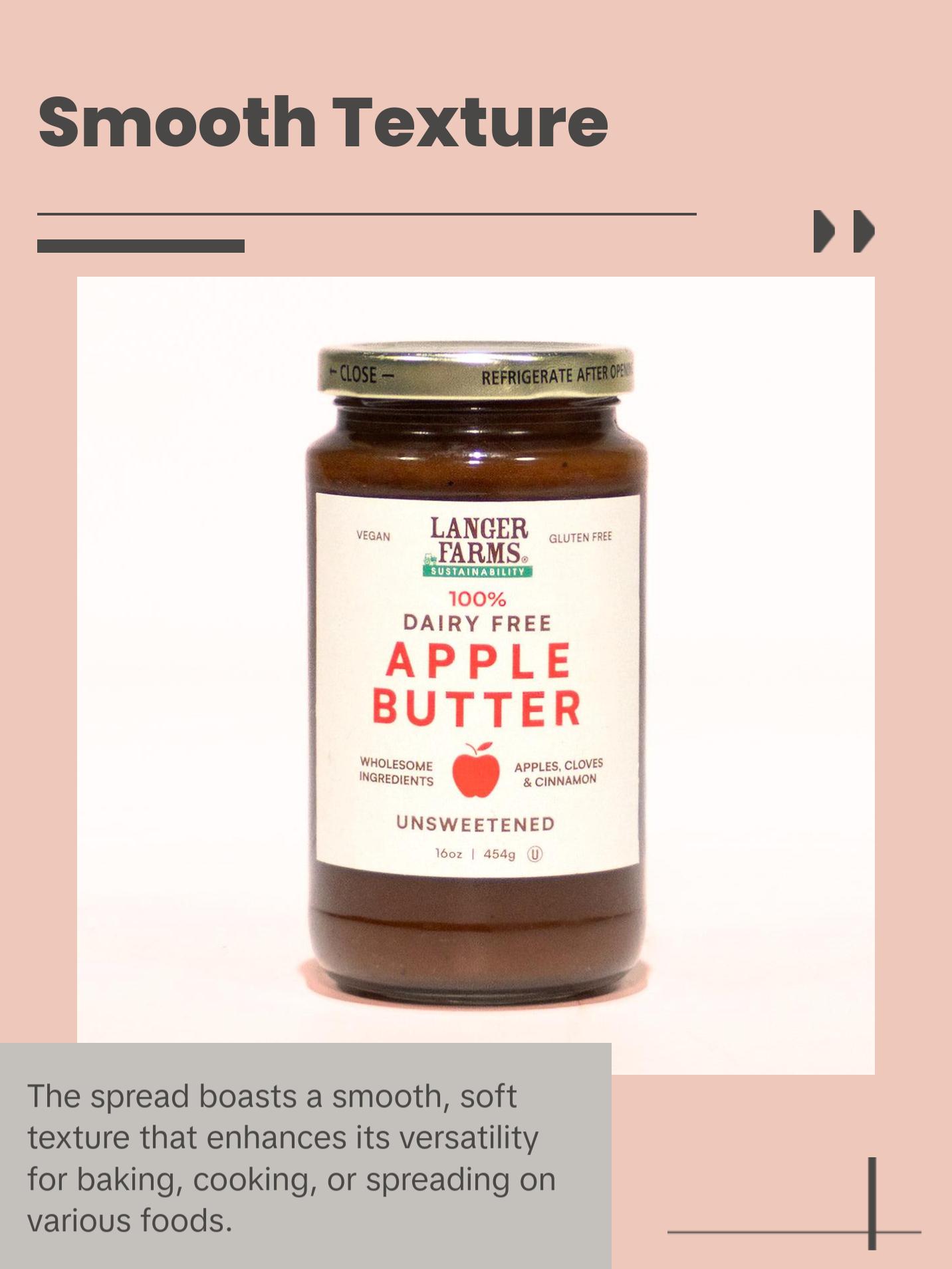 Apple Butter - Plant Based Spread Made with 4 Wholesome Ingredients