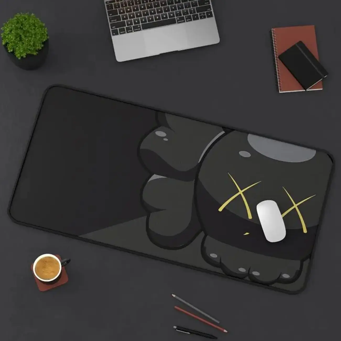 Custom Hypebeast Cartoon Figure Extra Large Desk Mat Keyboard Mouse Pad | E-Sports Desk Mat | Desk Decor for Gamers | Boys' Rooms Gift large mousepad