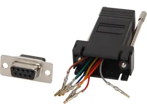 C2G 02943 RJ45 to DB9 Female Serial RS232 Modular Adapter, Black