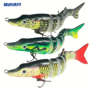 Cross-border compliant in-stock drop-shipping sinking lure with exquisite swimming action, multi-segmented dogfish lure, fishing supplies and fishing gear