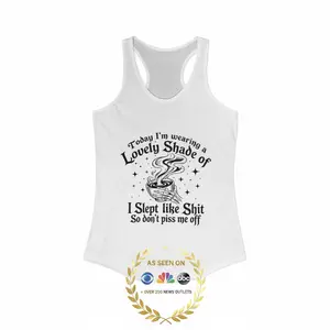 Women's Classic Sleeveless Racerback Tank Tops, Lightweight Cotton-Polyester Fabric, Slim Fit, Sporty Scooped Neckline, Tear-Away Label, DTF/DTG Print, Active Lifestyle Clothes