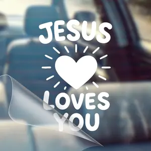 Jesus Loves You – Christian Car Decal Sticker