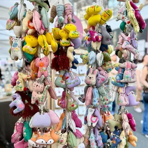 Embroidered Animal Keychain