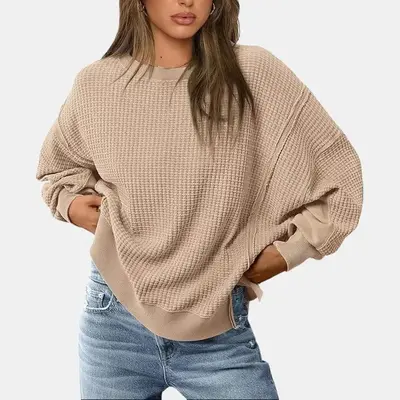 Walmart Waffle Knit Sweatshirt TikTok Shop