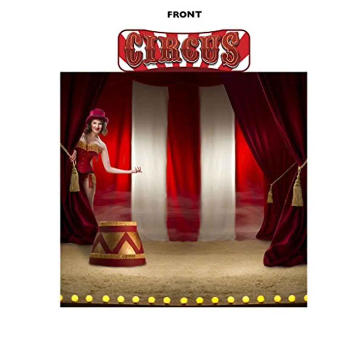 Advanced Graphics 2694 88x94in Circus Backdrop & Header Wall Decal, Accent Wall Sticker Deco for Home Inspo Room Art