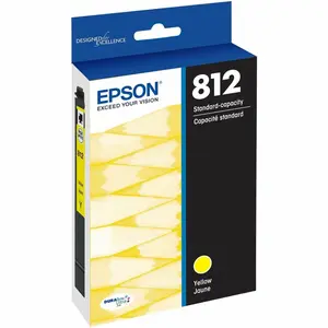 Epson DURABrite Ultra T812 Yellow Ink Cartridge for Wide-Format and Multifunction Printers