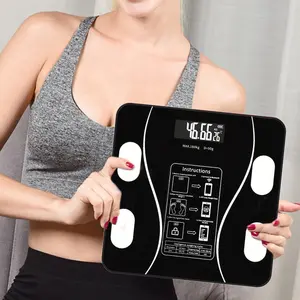 Smart Body Fat Scale, Adult Bathroom Scale, Outdoor Fitness Manager, Bmi & Body Composition Detector, 28cm Large Size, APP Compatible