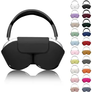 for Apple Airpods Max Case,Smart Case Cover Accessories with Sleep Mode Made by PU Leather Original Replacement Carrying Case for Airpod Pro Max Headphones, Black