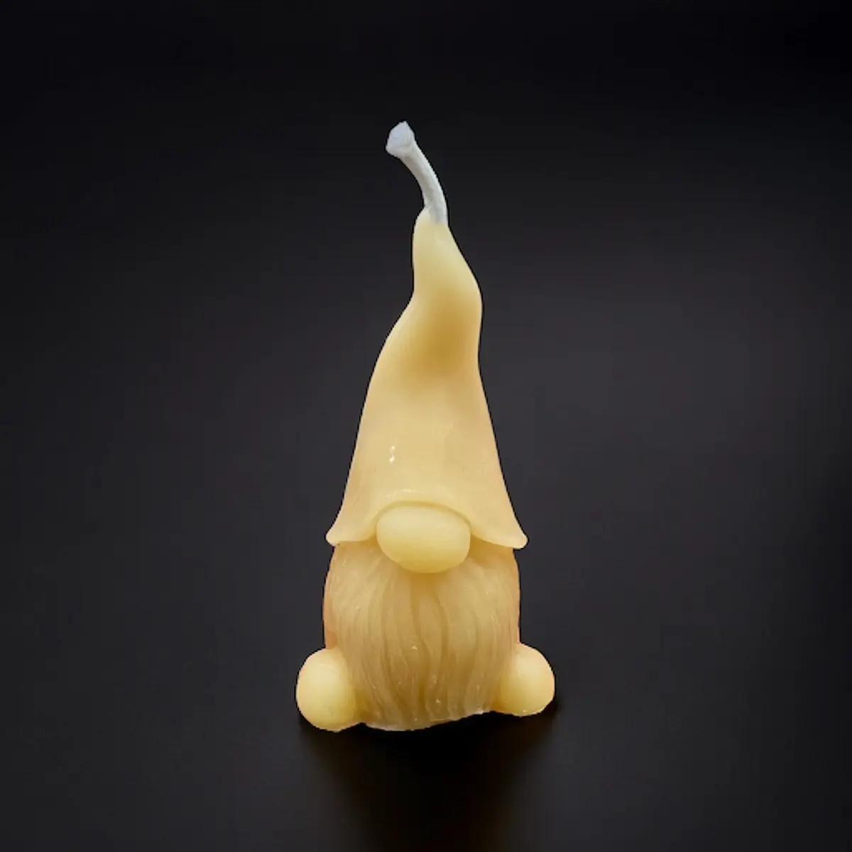 Whimsical Gnome Beeswax Candle - Perfect Gift - Nature - Candle Lovers - Locally Sourced - Male Gnome - Easter Decor Hand Light Traditional Centerpiece Table Decoration Scent  Flowers Wick Ornaments Freshener Aroma