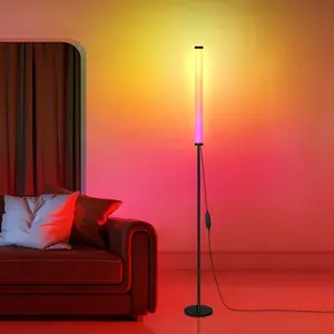 USB Controlled Detachable Colorful Floor Lamp, Adjustable Height, Minimalist Dimmable Mood Light, Living Room, Bedroom, Home Office, Party Lighting