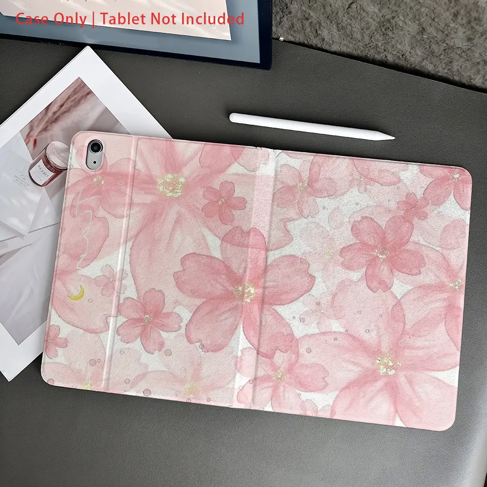 Case for ipad,A book-style tablet case Leaf Print Cover compatible with ipad 10th generation,for iPad Air(M2)/for iPad Pro(M4)/air4/5/6/pro10.5/2022/2021/2024/12.9/mini7/2019/,air m3/a16 2025 Durable Tablet Casing