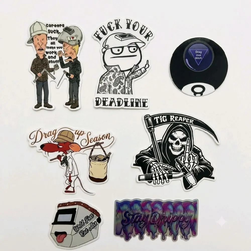 Blue Collar Welding 7-Sticker Pack - Purchase to Enter Raffle for Custom Tungsten Holder