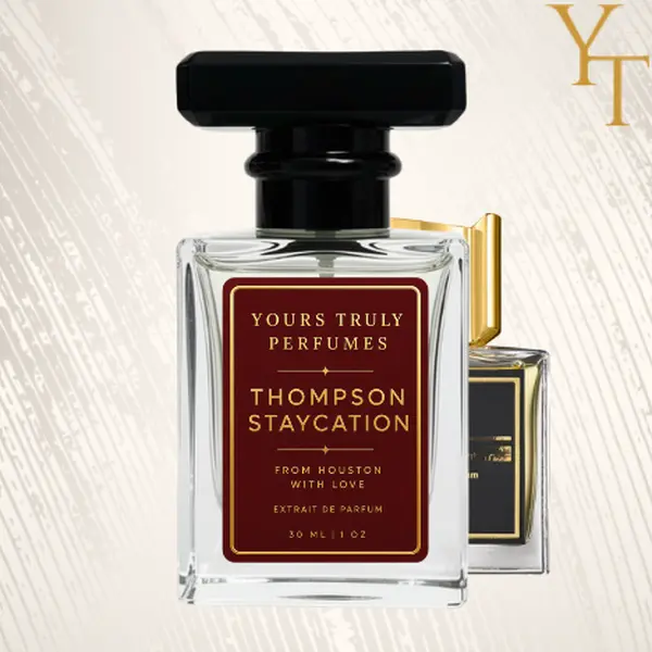 Staycation | unisex fragrances | Top Notes: Bergamot, Pink Pepper, Blue Ginger Heart Notes: Black Currant, Turkish Rose, Cardamom Base Notes: Vanilla, Cedarwood, Sandalwood
