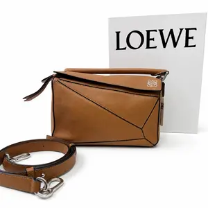 Pre-owned Loewe Puzzle Tan Crossbody Bag D0126