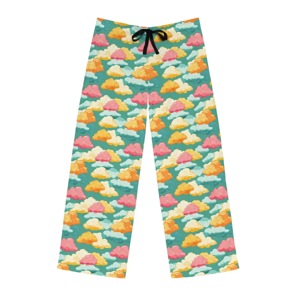 Buy Now Personalized Rainbow Clouds Lounge Pants For Men and Women - Made in USA