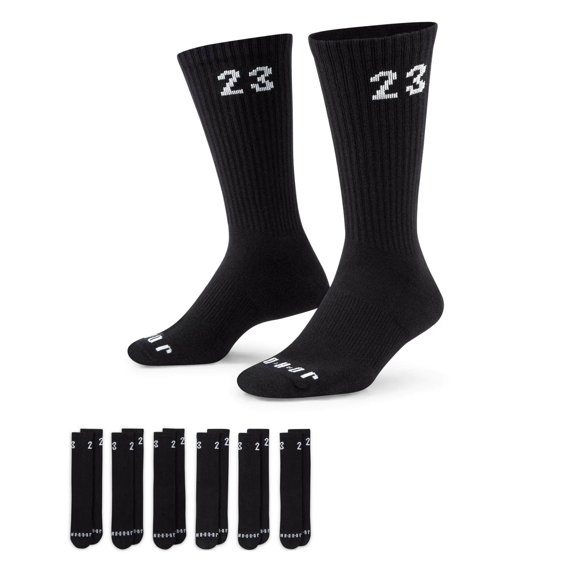 LACOSTE x Air Jordan Essentials Mid-Crew Sports Socks Pack - Black, 23 Design, 23 Stylish Ties, Sports Running Socks, Sweat Absorbent, Heat-Wicking, Crewsocks, Sports Fit Socks