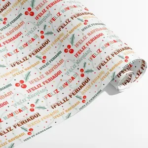 Feliz Navidad Wrapping Paper - Vibrant Color Festive Cheer High-Quality Durable Paper for Holiday Gifting and Gift Packaging
