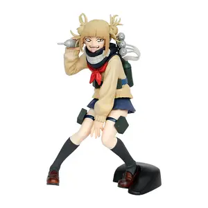My Hero Academia Anime Character Peripheral Himiko Toga Cute Uniform Battle Version Figure Desktop Ornaments Model Toy Gift No Box