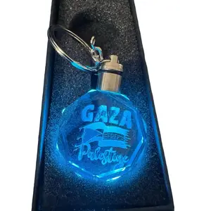 Palestine LED Keychain