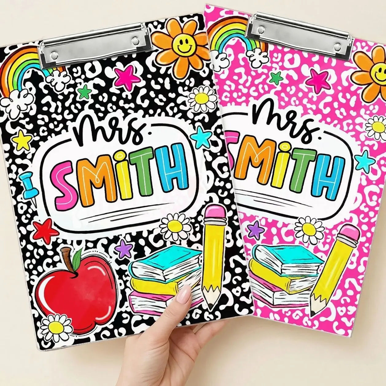 Personalized Teacher Clipboard, Acrylic School Supplies, Back To School Gift