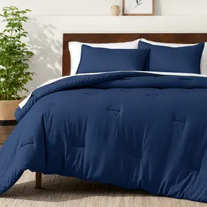 Bare Home Down Alternative Track Stitch Comforter Set