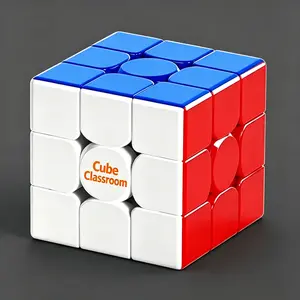 Magnetic Speed Cube 3x3 3M Stickerless Magic Cube with Display Stand Fast & Smooth Turning Brain Teaser Puzzle Toy for Kids & Adults Creative Design