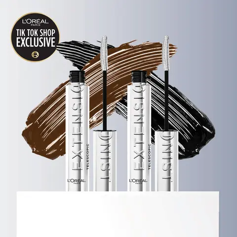 Extensionist Mascara Black + Brown Bundle, Thickening, Hypoallergenic, Lash Enhancing for Dramatic Lashes, L'Oreal Paris