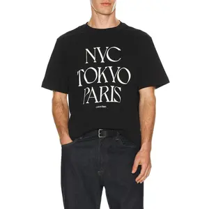 Calvin Klein Flagship City Tee in Black Unisex