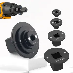 Low Profile Impact Socket Adapter Set, 4PCS Drive Ratchet Adapter Set 1" to 3/4", 3/4" to 1/2", 1/2" to 3/8", 3/8" to 1/4" Magnetic Design, Works with Sockets/Wrenches/Cordless Drills