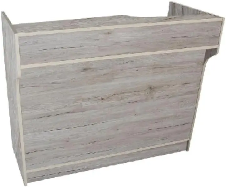 Only Hangers Barnwood Ledgetop Register Counter, 6 Feet
