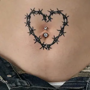 Thorn Cage Temporary Tattoo Sticker Magic Tattoo Waterproof & Long-Lasting 7-15 Days Herbal Semi-Permanent Tattoo Realistic Tattoo Design Suitable for Arms & Shoulders