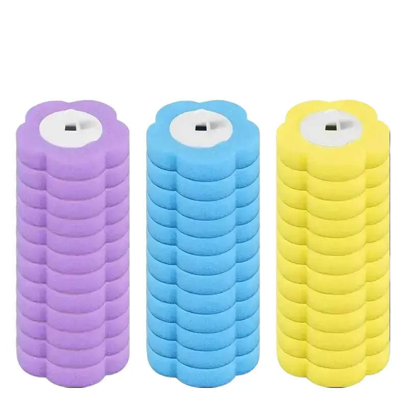 36PCS Disposable Toilet Brush Refill Heads - Multicolor Sponge Scrubber Pads for Toilet Bowl, Easy to Use & Replace, Bathroom Deep Clean Hassle-Free Home Cleaning Solution