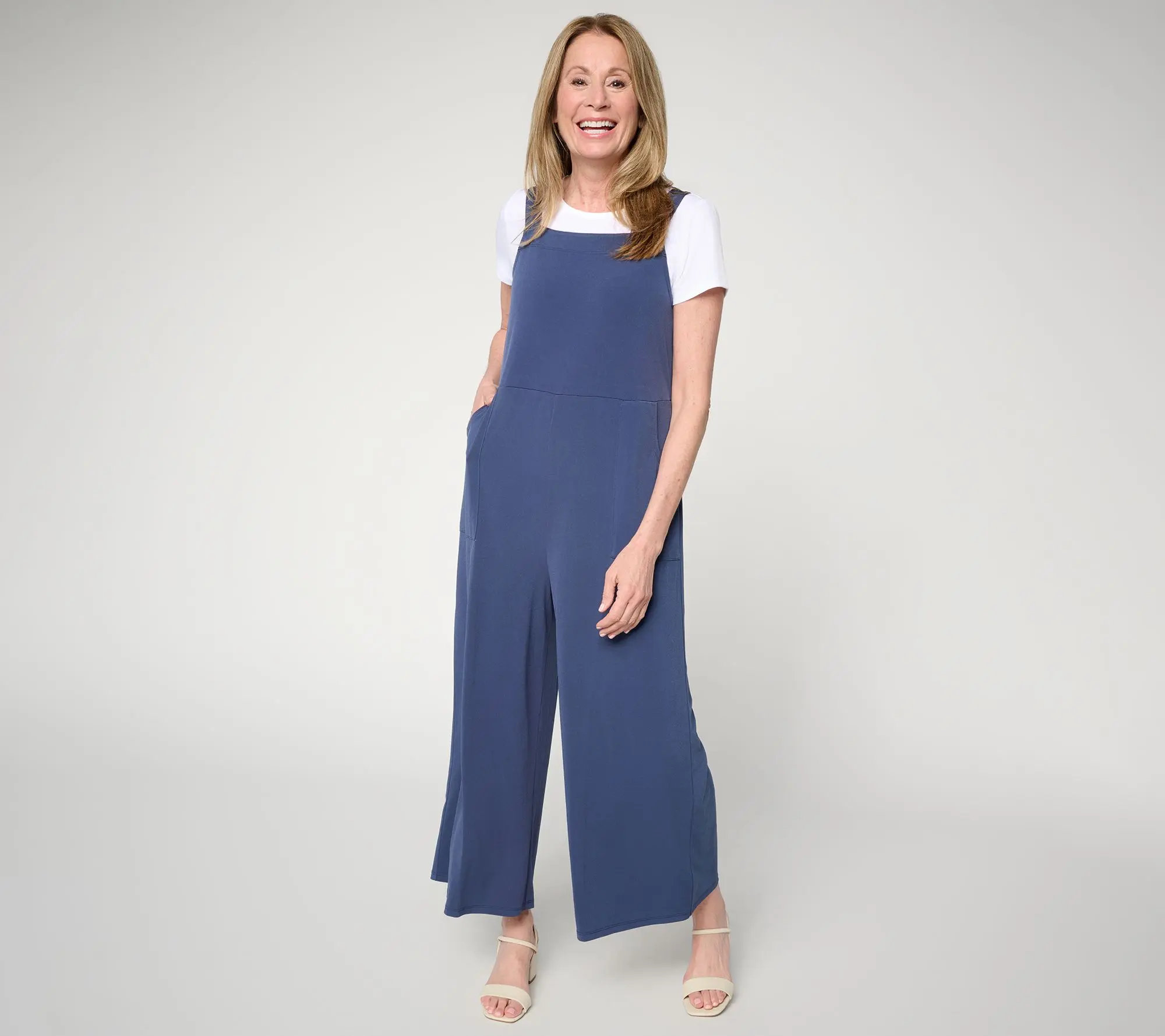 Attitudes by Renee Regular Como Jersey Overall Set