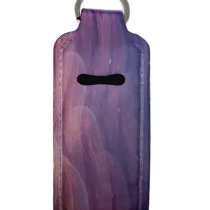 Dreamy colored chapstick holding keychain