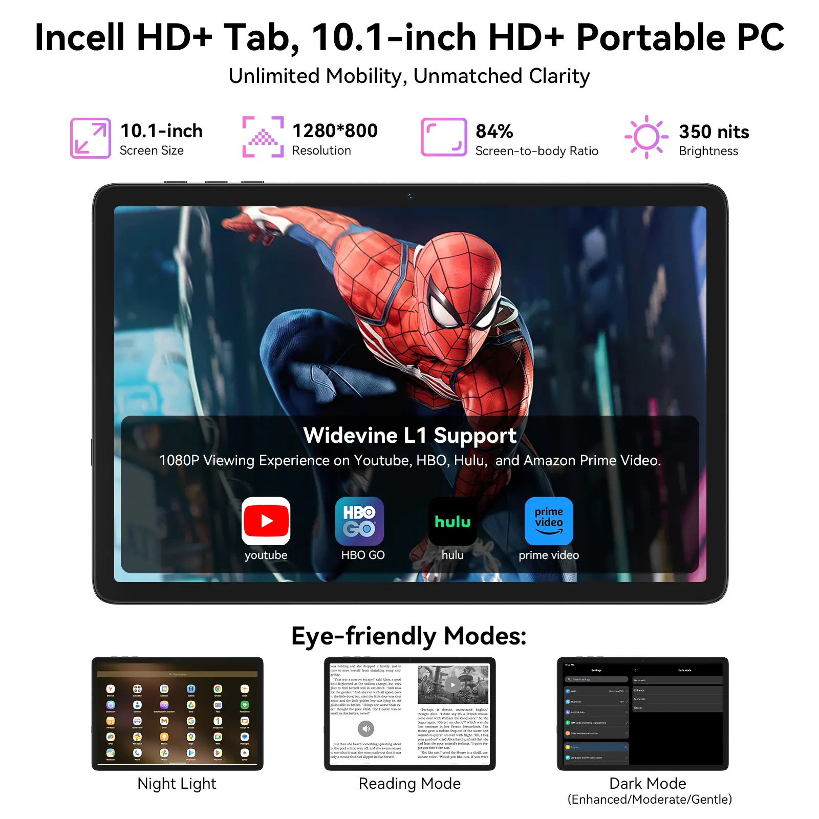 Summervibes】Android 16 Tablets Bundle 10.1'', 24GB(8+16GB)+256GB